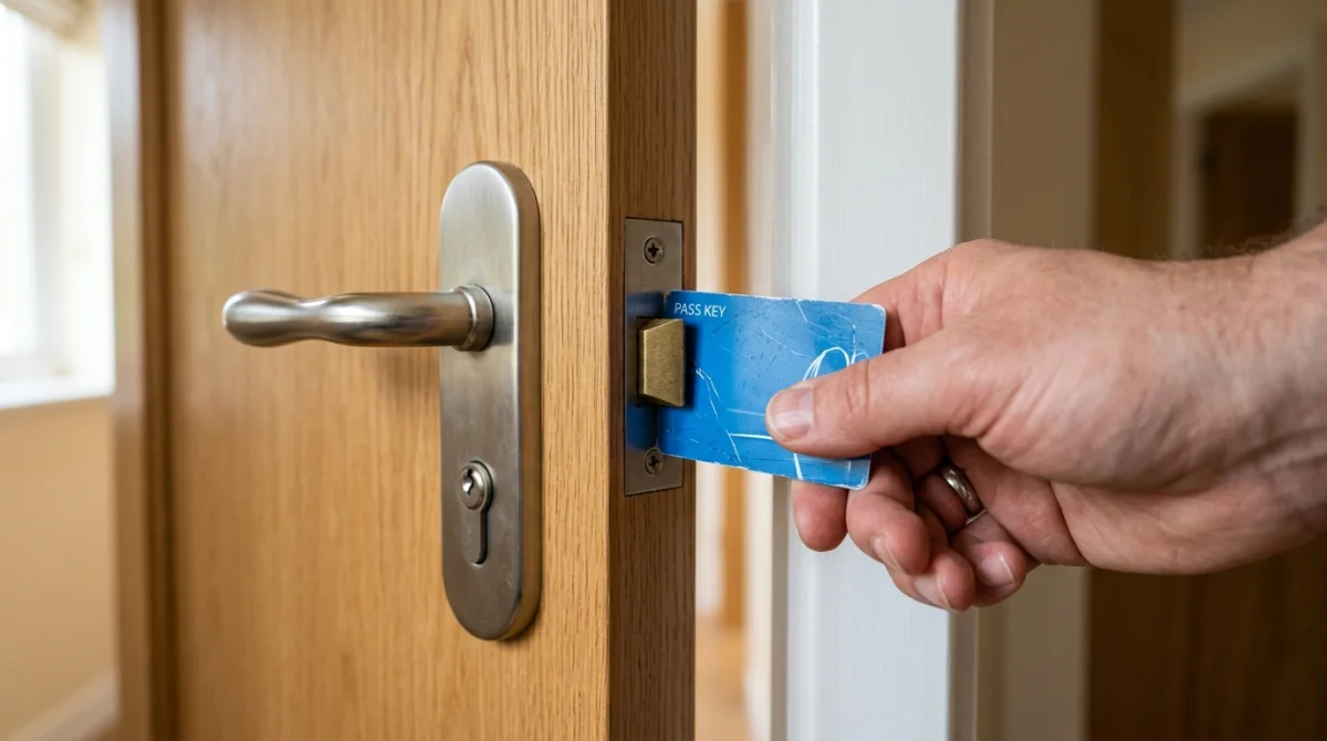 comment ouvrir une porte de chambre fermée à clé