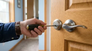 comment ouvrir une porte de chambre fermée à clé