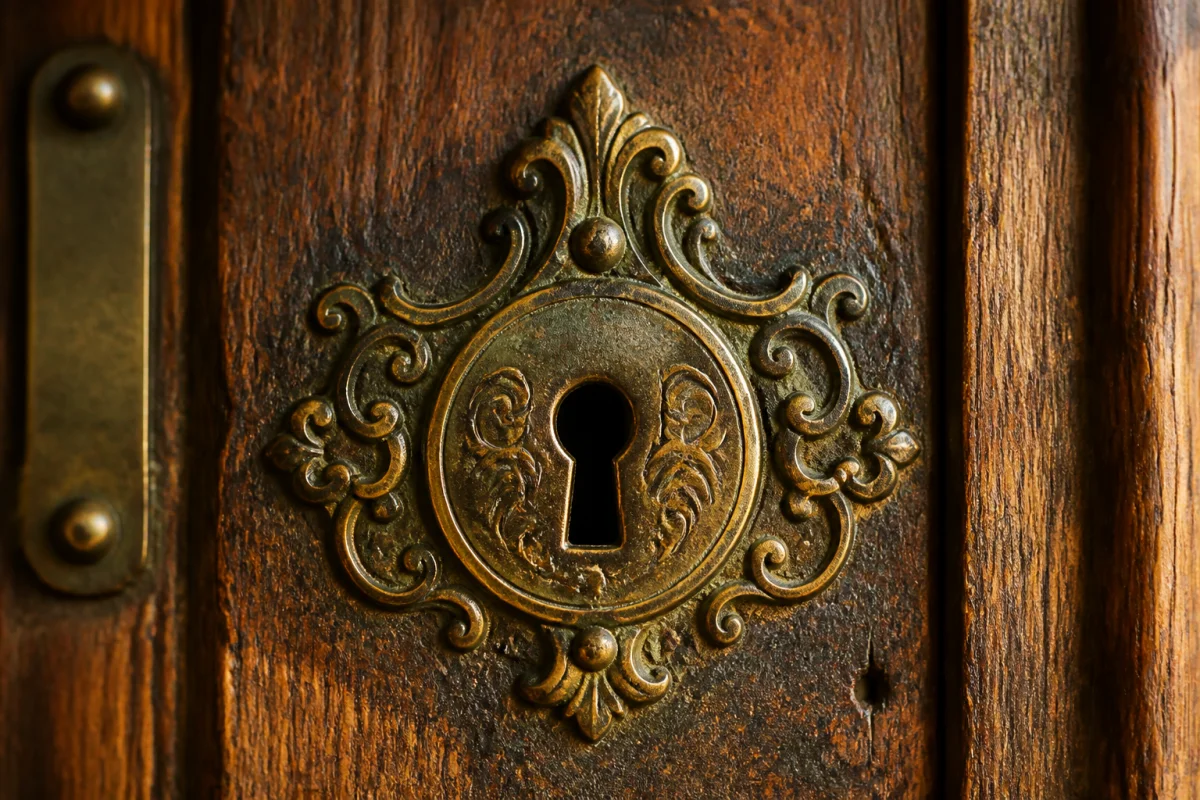 serrure porte d'entrée ancienne
