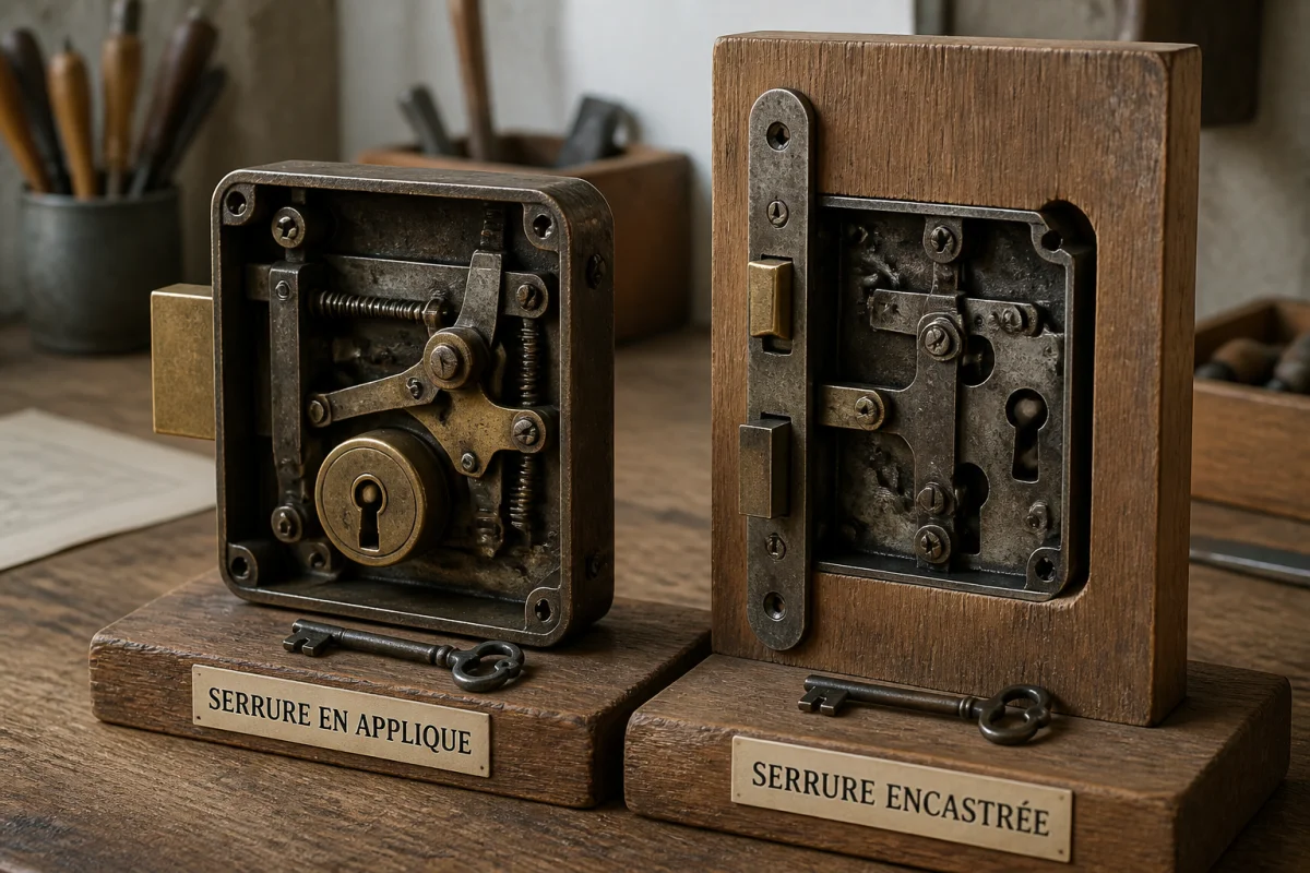 mécanisme serrure ancienne