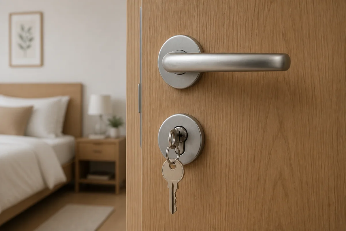serrure porte chambre avec clé